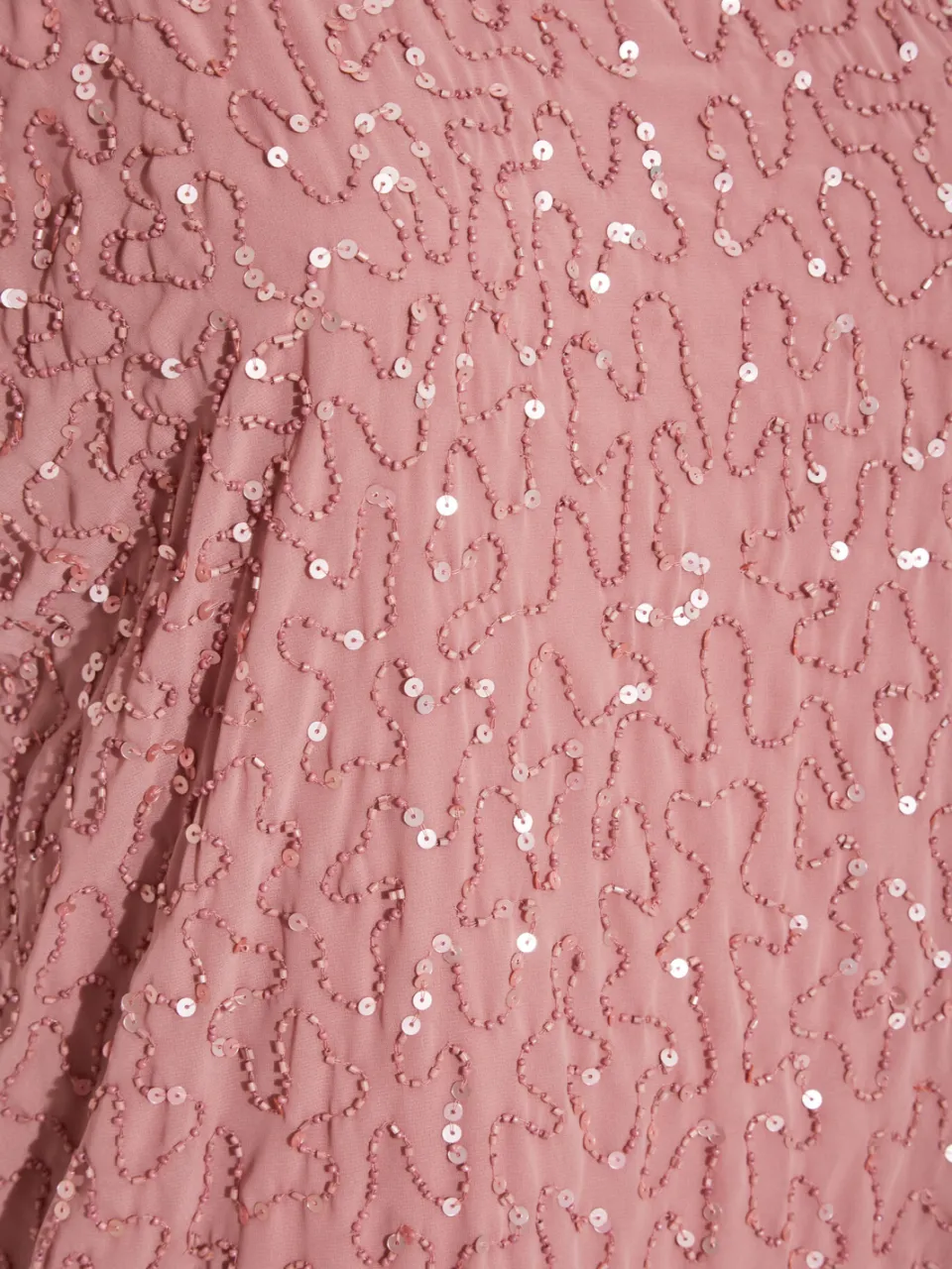Luxe: Ultimate Embellishment Luxe Shiftjurk Met Versiering & Capemouwen In Lichtrozesize 54-56 roze, foto 5
