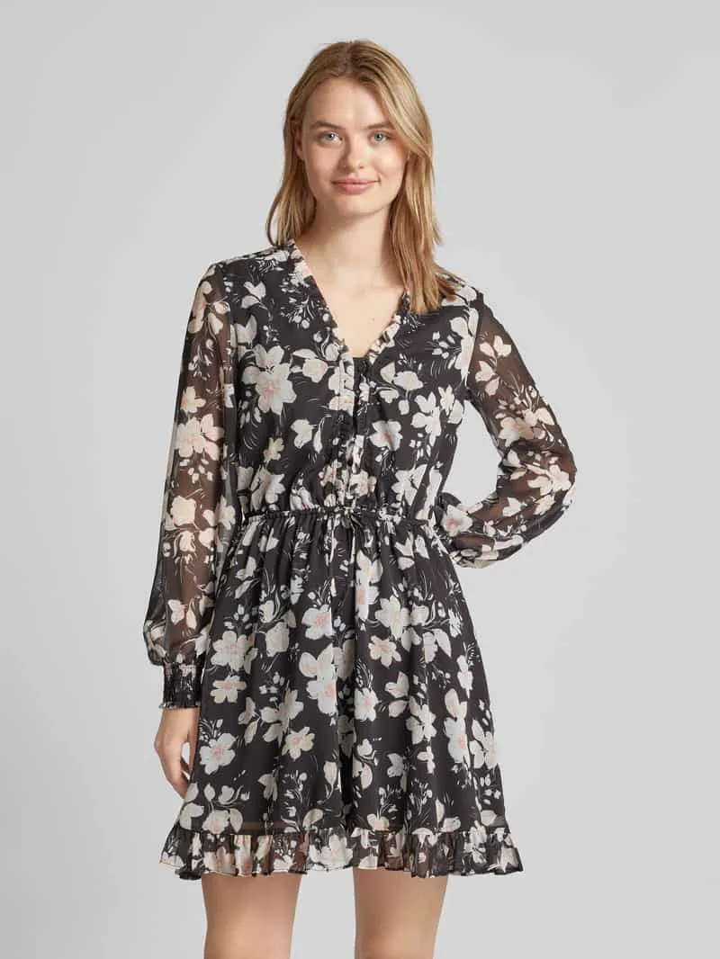 Guess Minirok met bloemenprint, model 'VANESSA' Zwart