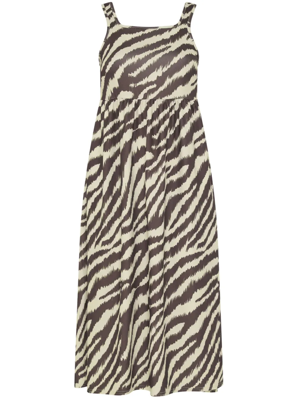 Limited Collection Bruine Zebraprint Jurk Met Bandjes-52, foto 2