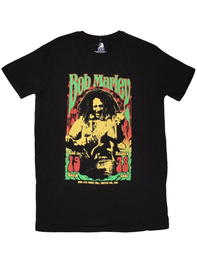 Bob Marley 1978 T-shirtjurk - XL - Zwart