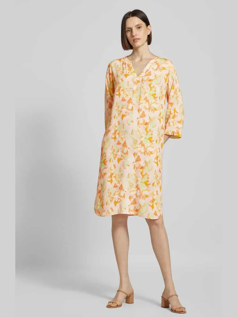 Smith and Soul Knielange tuniekjurk met all-over motief roze, foto 3