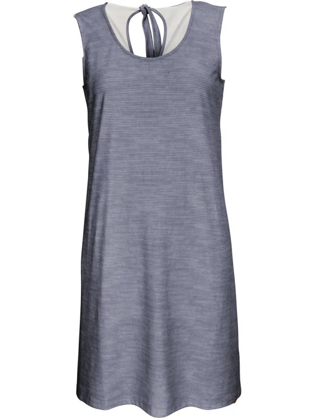 Killtec dames jurk - jurk dames mouwloos - navy gemeleerd - 39429 blauw