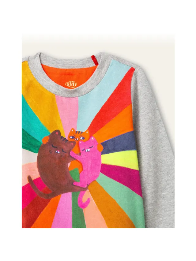 Oilily Dolsy jersey jurk veelkleurig, foto 2