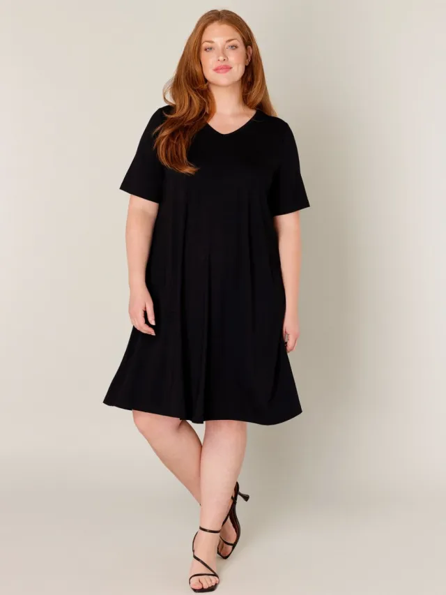 Base Level CURVY BLCAbernathy Jurk - Black-0(44)