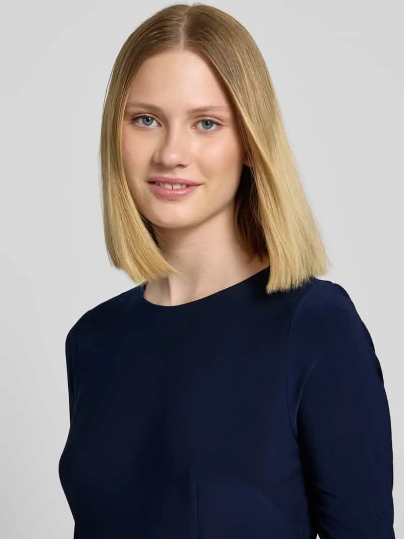 Adrianna Papell Avondjurk in 2-in-1-look met strikceintuur zwart, foto 4