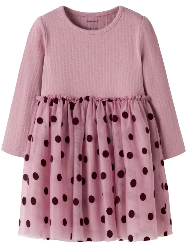 NAME IT Jurk tule Lilas1