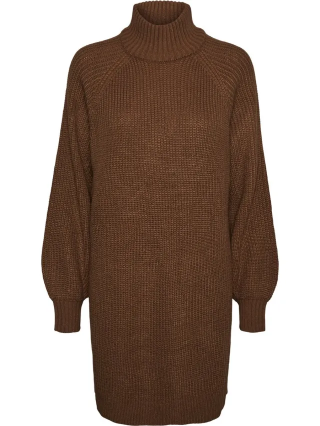 Noisy May NMTIMMY L/S KNIT DRESS NOOS Dames Trui partridge