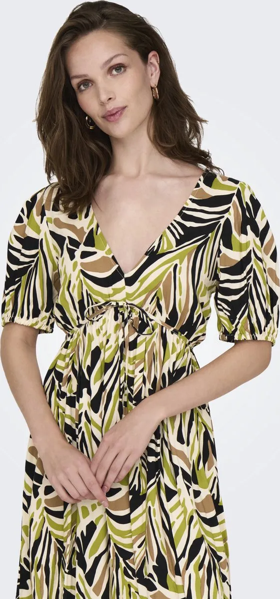 JDY JDYNILE LIFE S/S SHORT DRESS WVN - Dames - Mini jurken Black