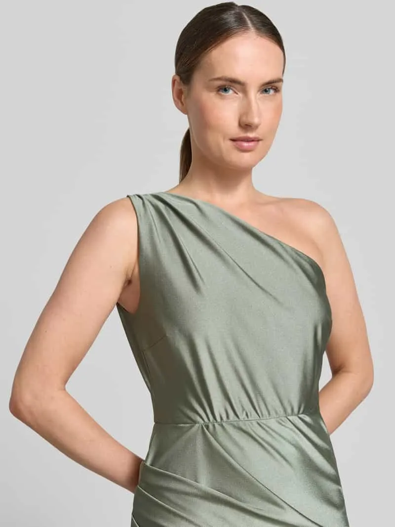 Swing Cocktailjurk in one-shoulder look lichtgroen, foto 4