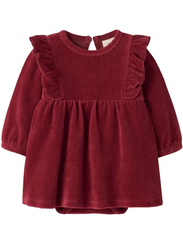 Lil' Atelier Baby Jurk Romper Biking Red1