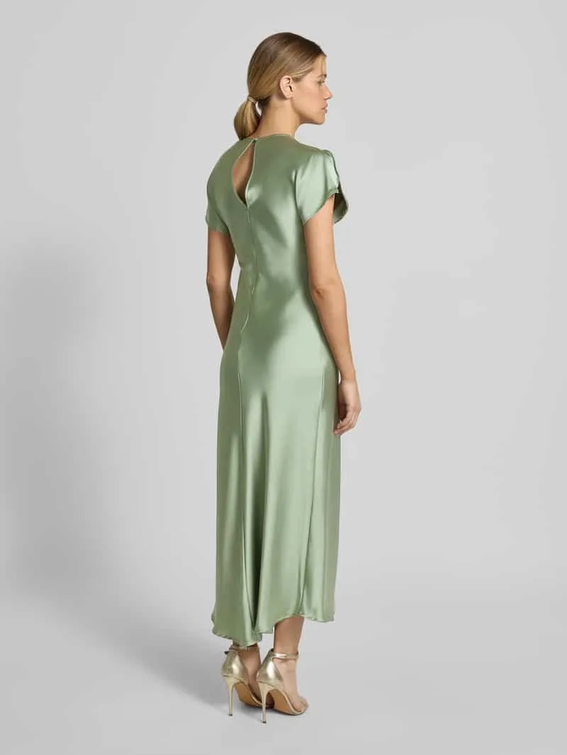 GUIDO MARIA KRETSCHMER WOMAN cocktailjurk met ronde hals model 'Miley' olijfgroen, foto 3