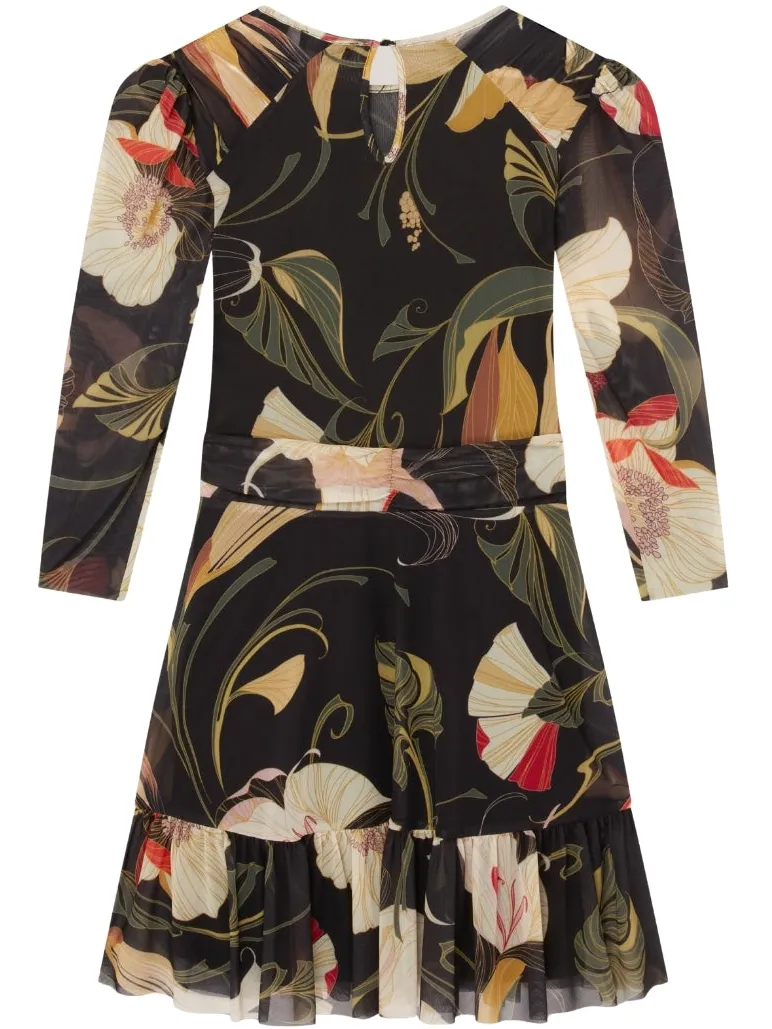 Ted Baker Mini-jurk Van Mesh Met Plooien Op De Schouders, Zwart, In Skaterstijl, foto 2