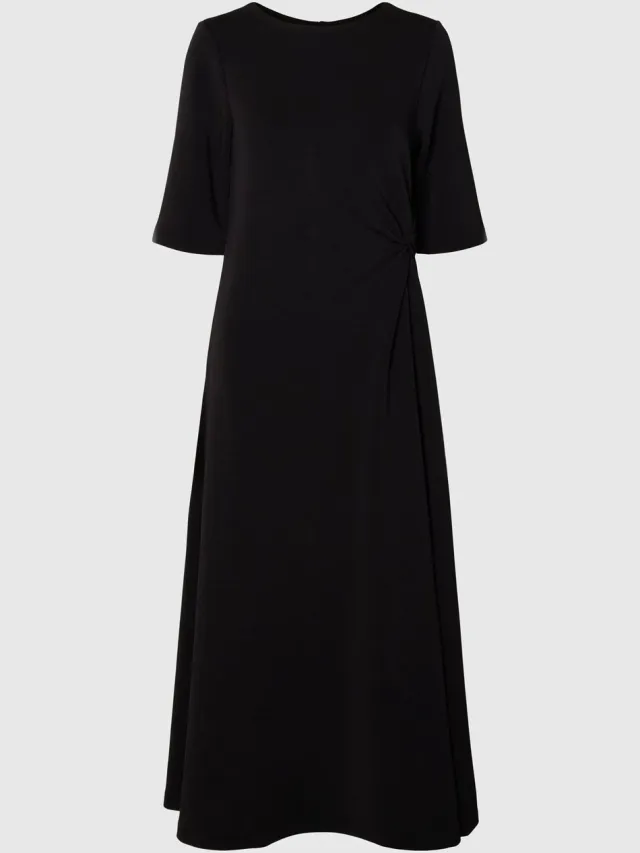 Selected Maxi jurk Met Korte Mouwen Black