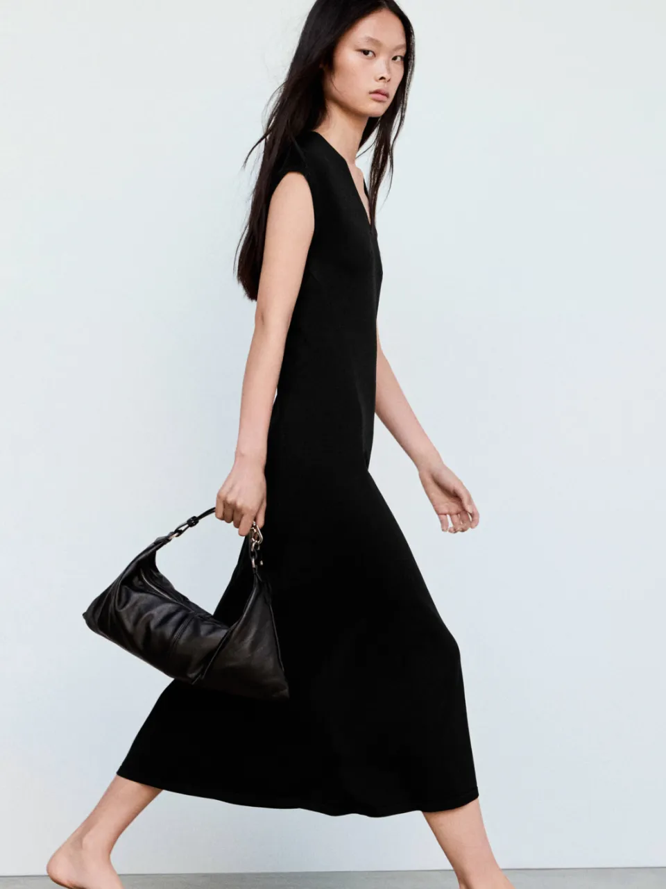 Mango midi zomerjurk - zwart, foto 4