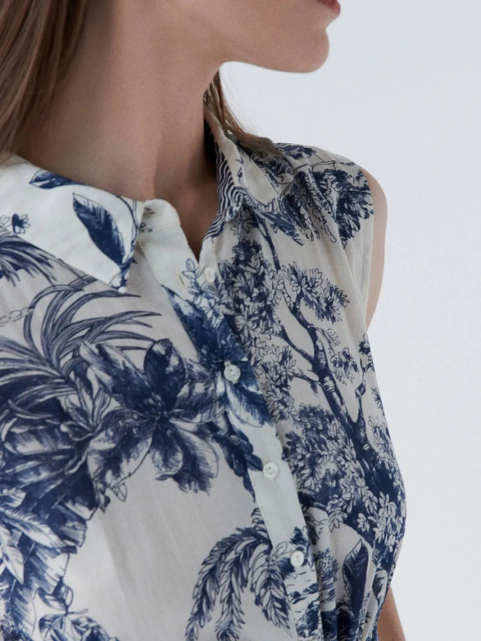 Caroll blousejurk marineblauw, foto 3