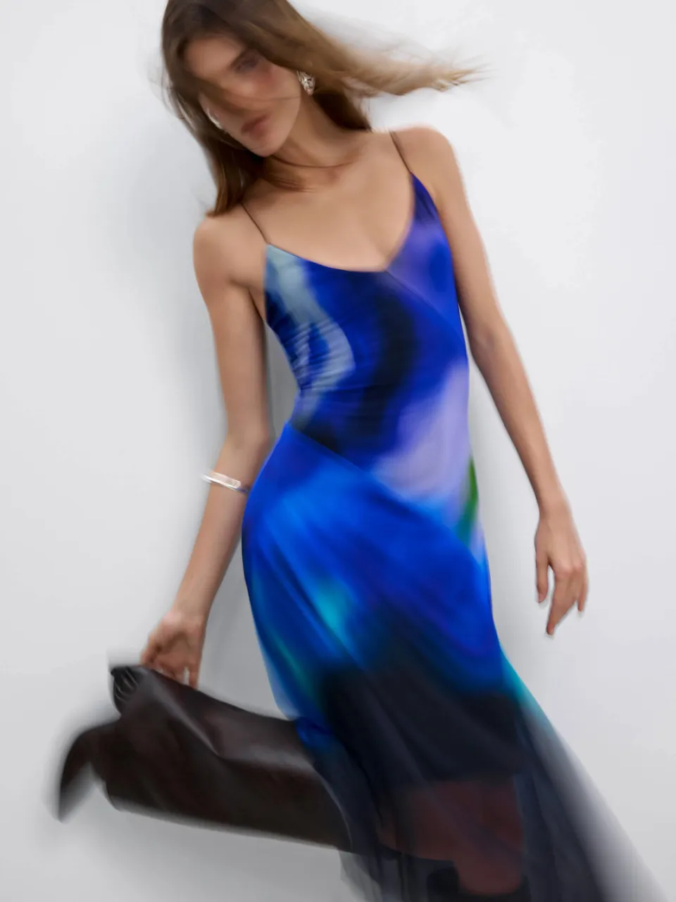 Desigual midi jurk met print - blauw, foto 3