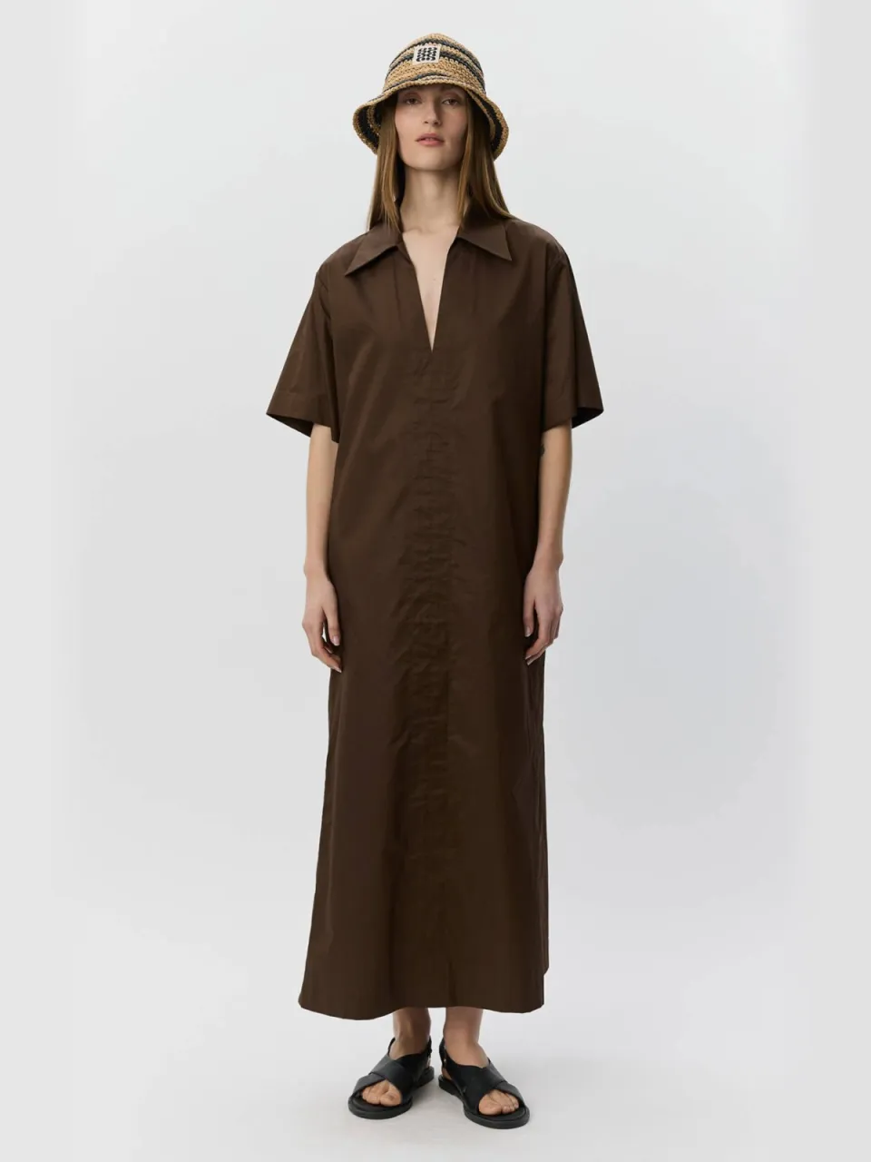 Sofie Schnoor maxi jurk bruin