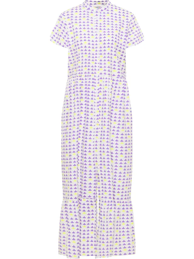 IZIA Maxi Dress met Allover Print gaya paars, foto 2