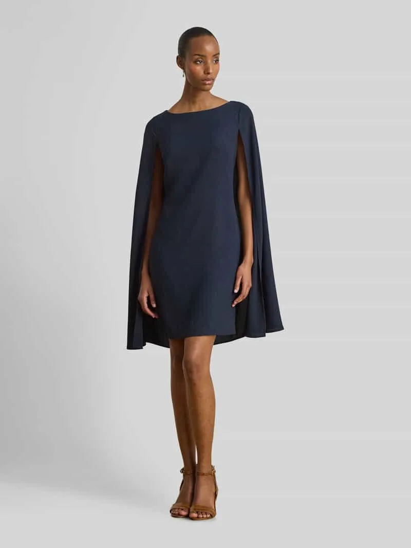 Lauren Ralph Lauren A-lijn cocktailjurk met cape Donkerblauw