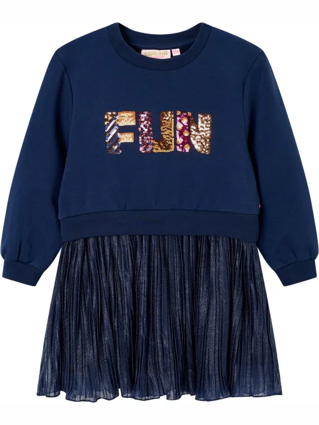 Someone JOLIJN-SG-52-A Meisjes Jurk NAVY