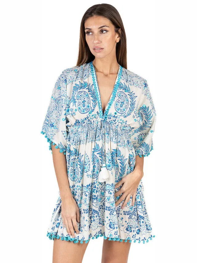 Isla Bonita By Sigris Korte Jurk Isla Bonita By Sigris Korte Jurk Multicolour