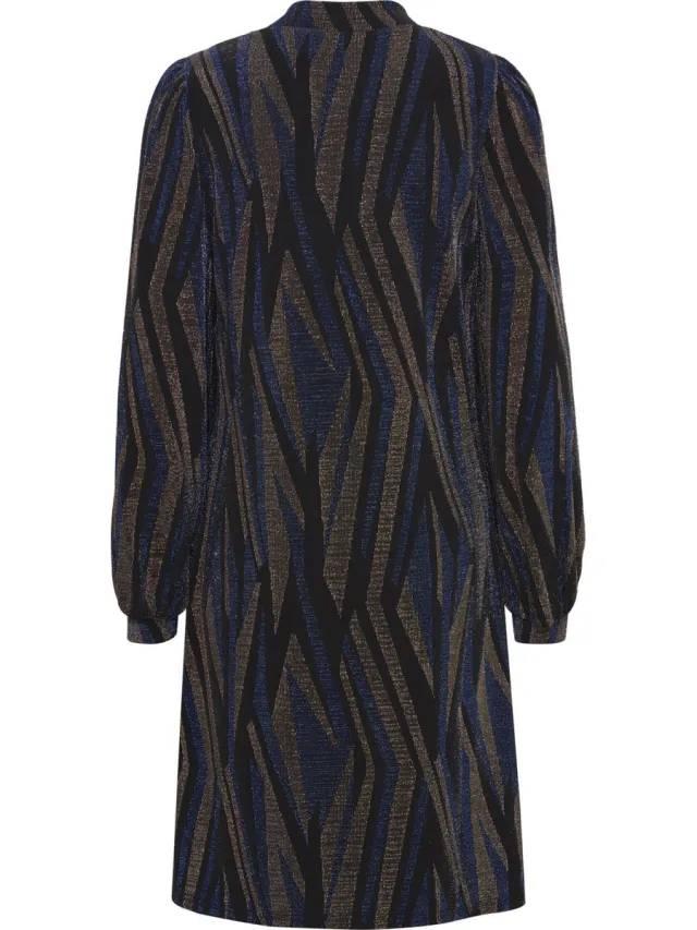 Fransa FRNUNA DR 1 Dames Jurk Princess Blue Mix