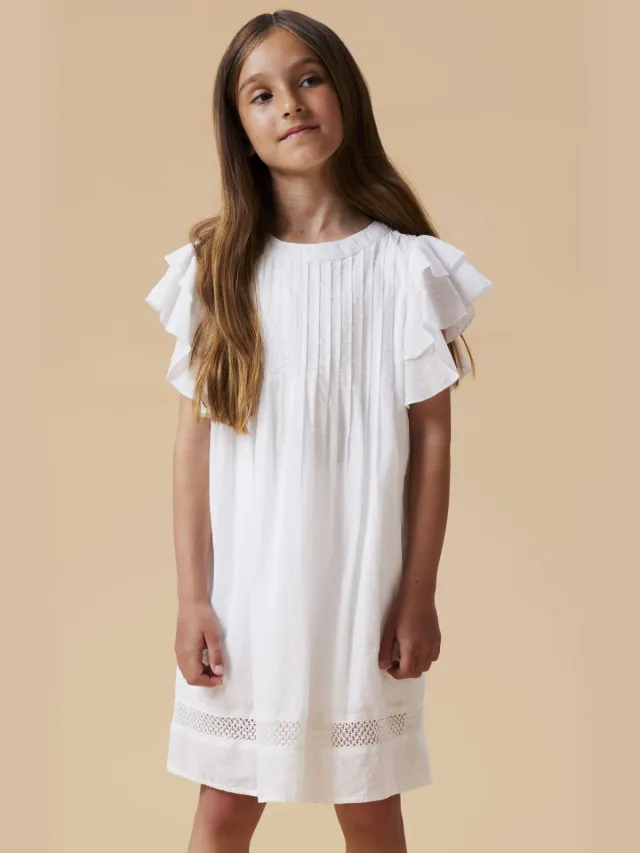 NAME IT A-lijn jurk wit Bright White