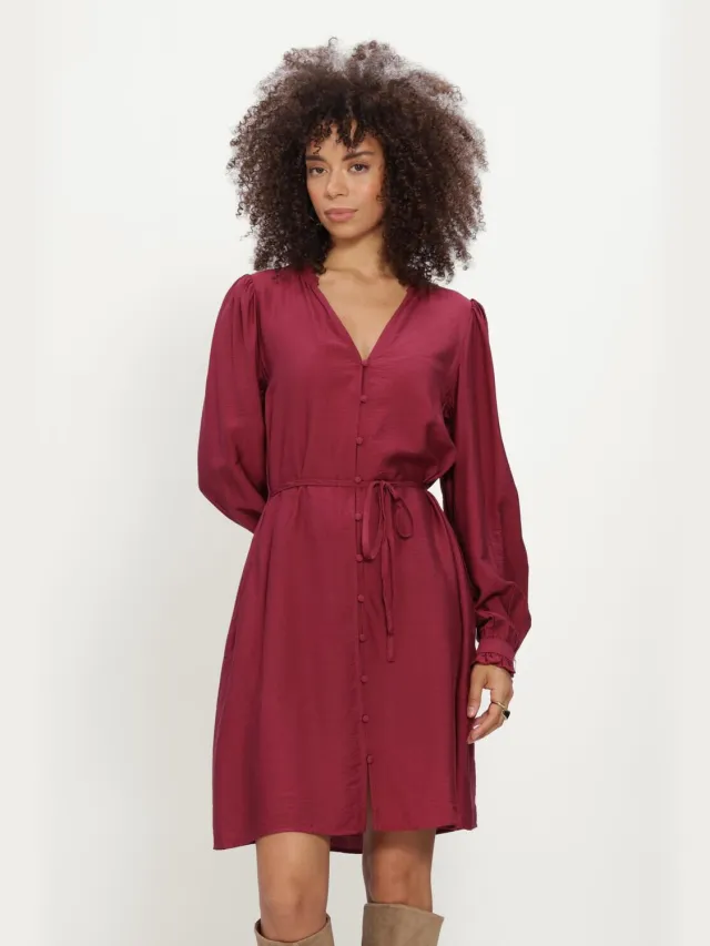 MSCH Copenhagen Dames Jurken Mschmyla Peninna Dress - Bordeaux