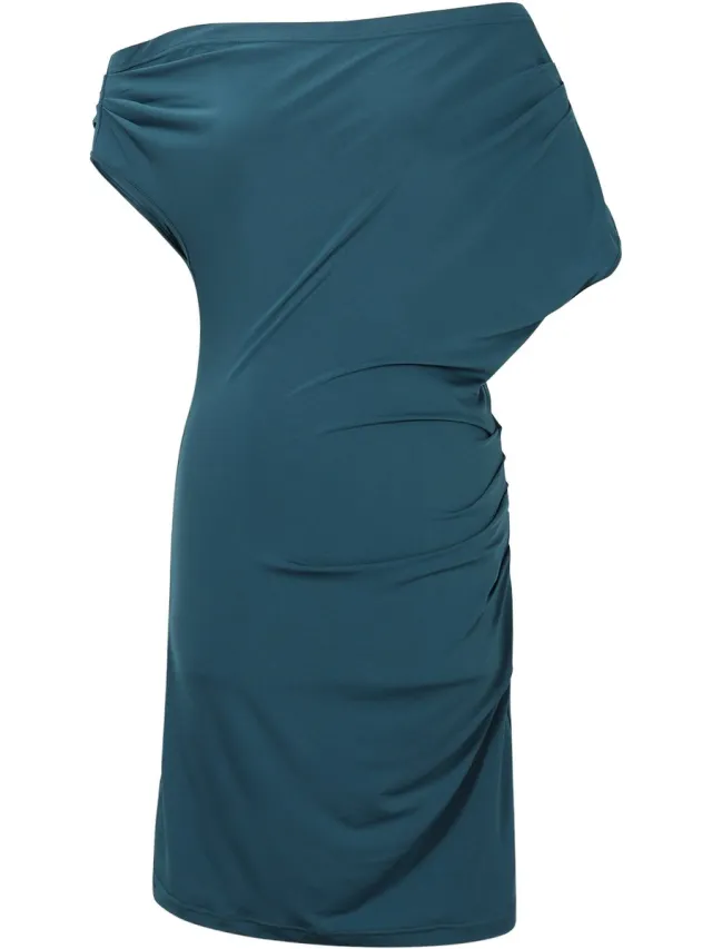 Gimme Draped Summer Dress – Elegante Jurk met overslag – Stijlvolle Outfit voor elke Gelegenheid - Blauw