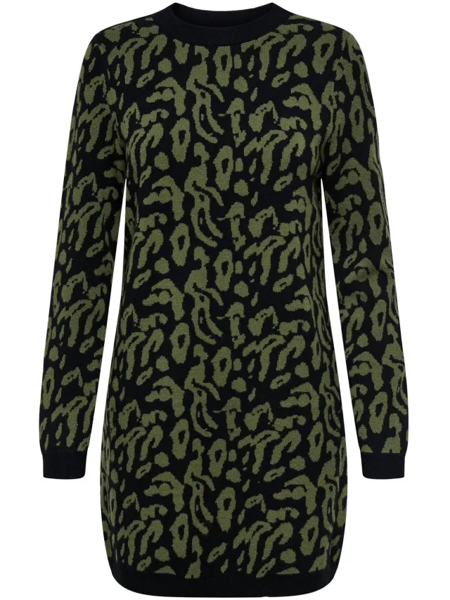 Only ONLJENNI LS DRESS KNT NCA - Dames - Mini jurken Black