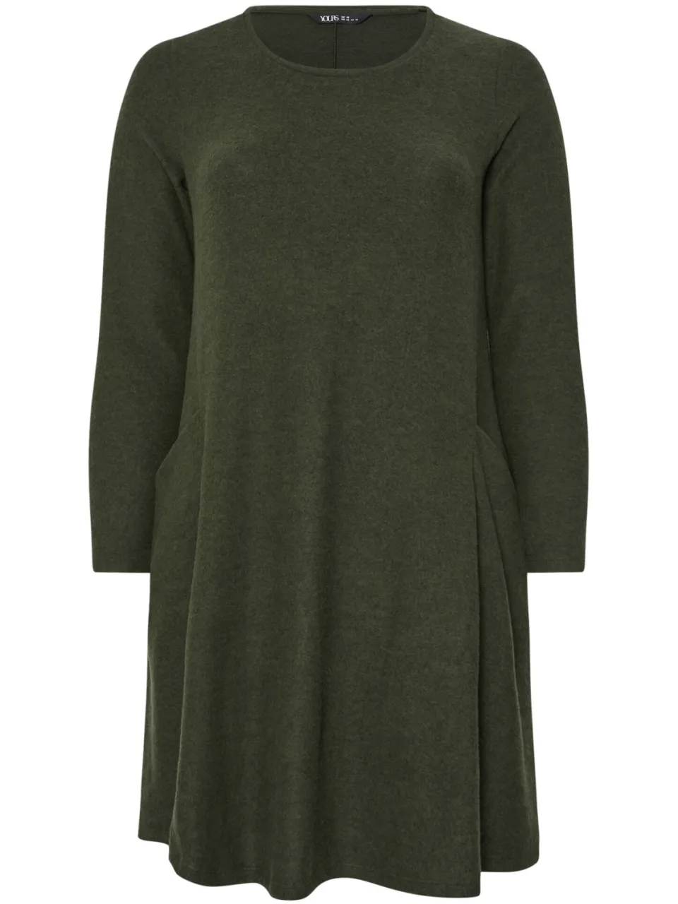 Yours Khaki Groene Soft Touch Zakjurk, foto 3