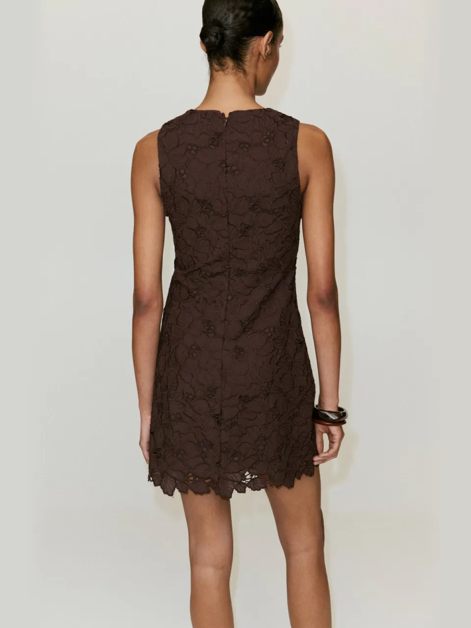 Mango mini jurk - bruin, foto 3