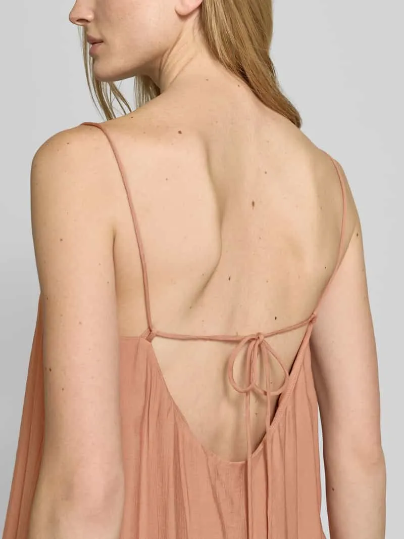 Style Icon Collection maxi-jurk met spaghettibandjes en vierkante hals curated by Anna Schürrle rosé, foto 5