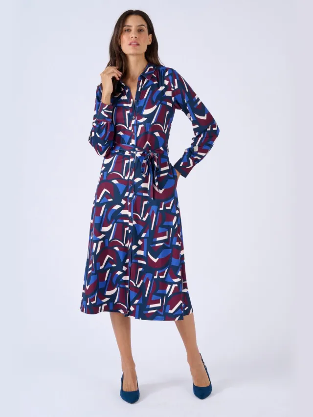 Damart Jurk van warm tricot. - Dames - Rood