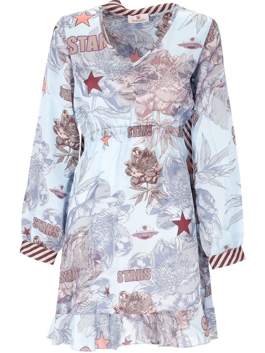 Braccialini Jurk Vrouwen blauw, foto 2