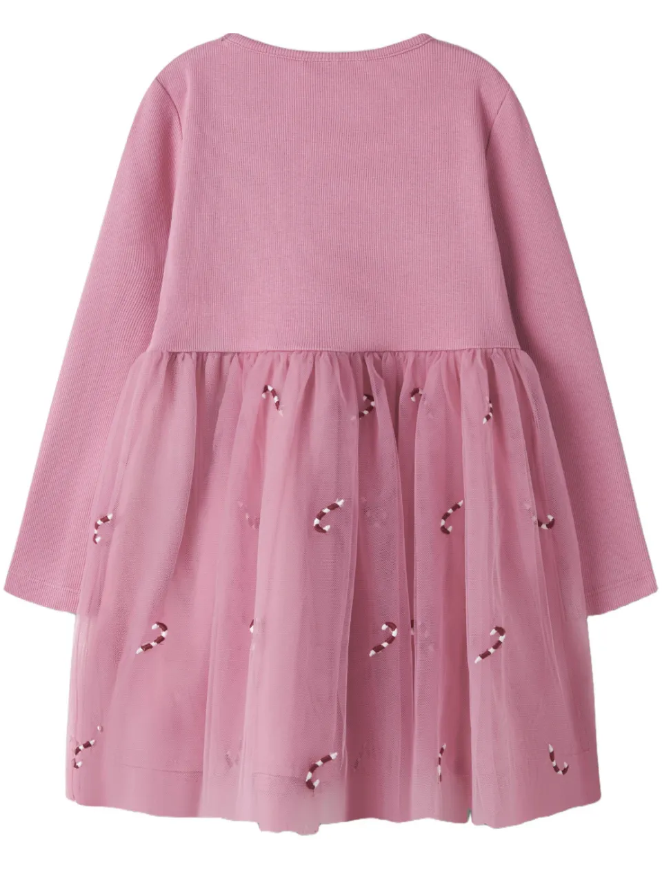 NAME IT MINI korte jurk met borduursels roze, foto 2