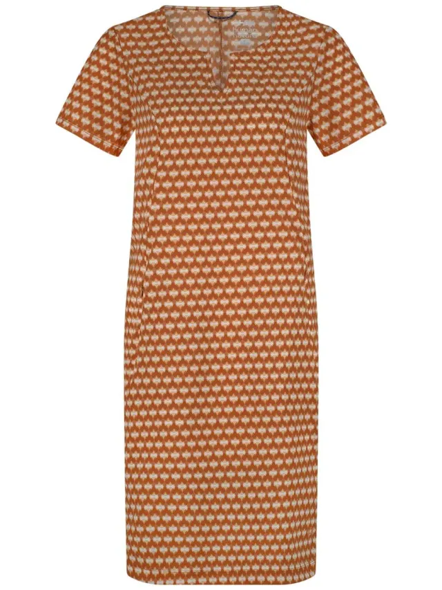 ANWB Trixie Traveljurk print dames Bruin