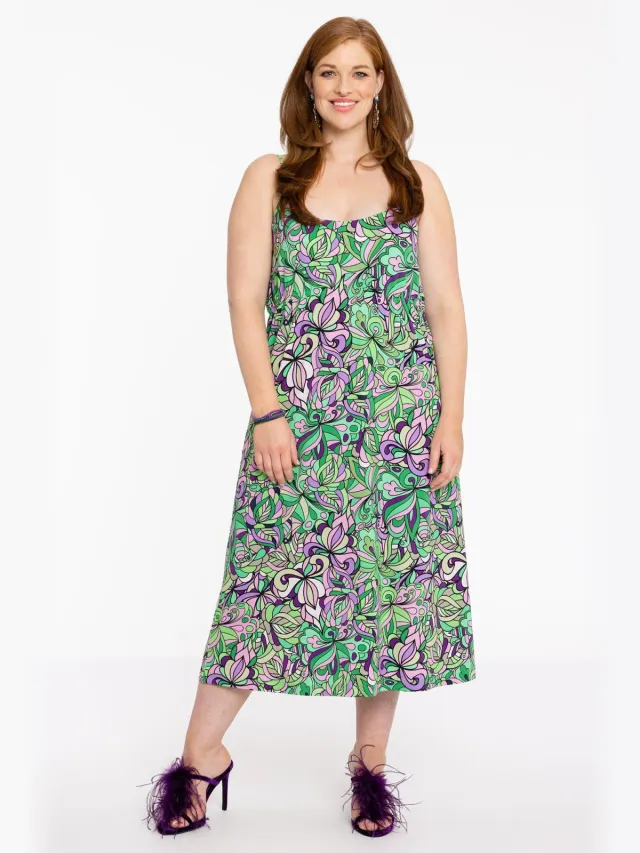 Yoek Jurk empire TIFFANY | Groen