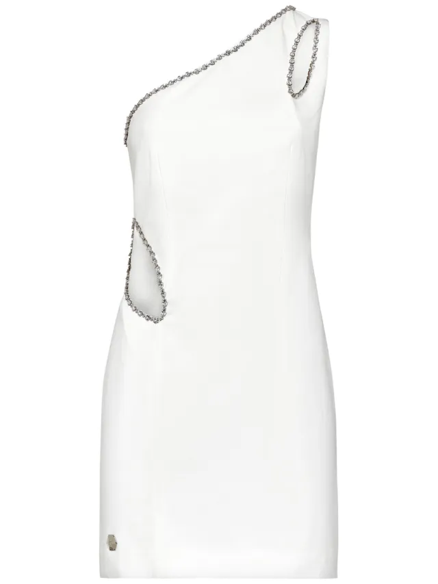 Philipp Plein Korte Jurk wit, foto 2
