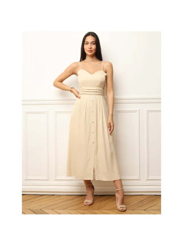 La Modeuse Jurk La Modeuse 70930_P166155 Beige
