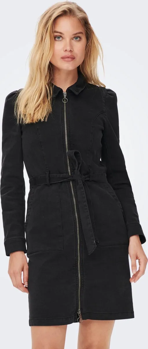 Only ONLNEW CHIGO DNM DRESS NOOS - Dames - Mini jurken Washed Black