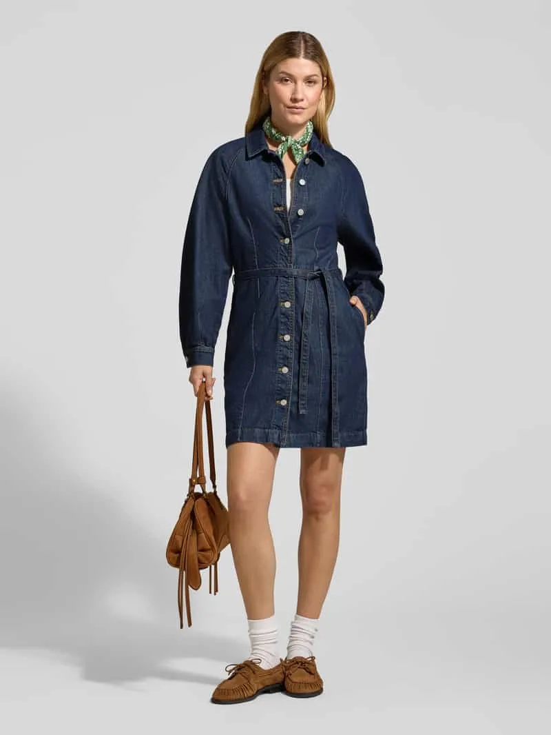 MSCH Copenhagen Mschsana Lis denimjurk donkerblauw