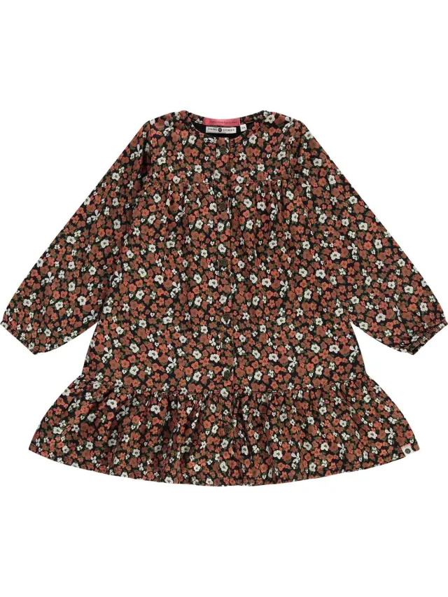 Stains&Stories Stains & Stories girls woven dress Meisjes Jurk multicolor