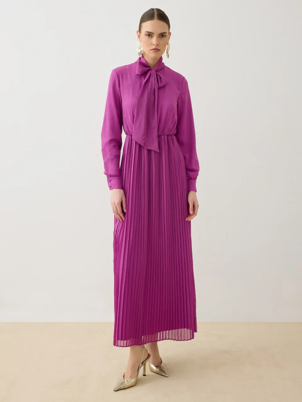Refka Modest Dress Refka Fuchsia