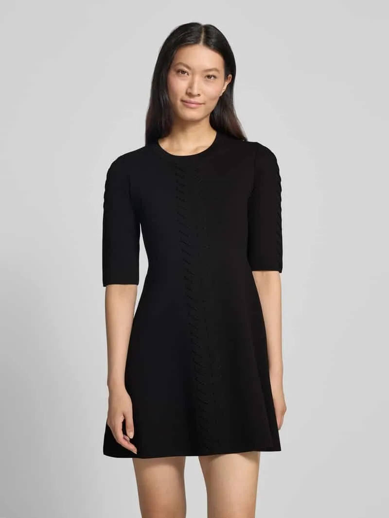 Liu Jo Mini-jurk van viscosemix model 'Abito Maglia' Black