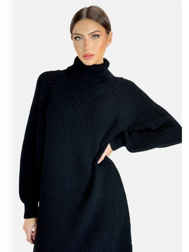 Elara Strickkleid Schwarz