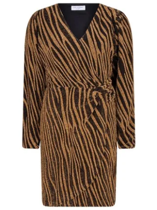 Lofty Manner Dress louise dessin bruin, foto 2