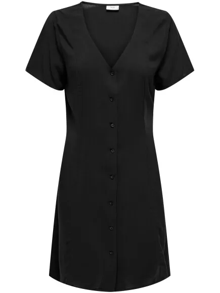 Jacqueline De Yong Starr life s/s dress Zwart