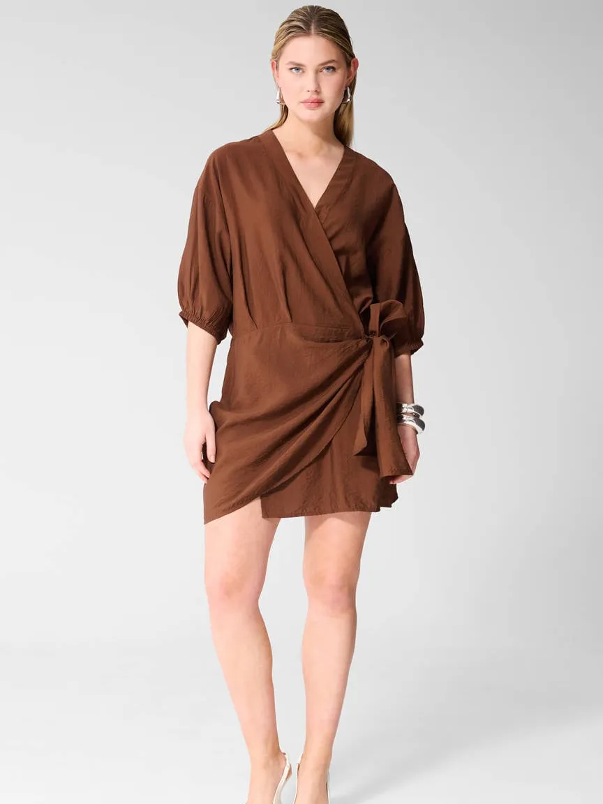 Shoeby blousejurk bruin, foto 3