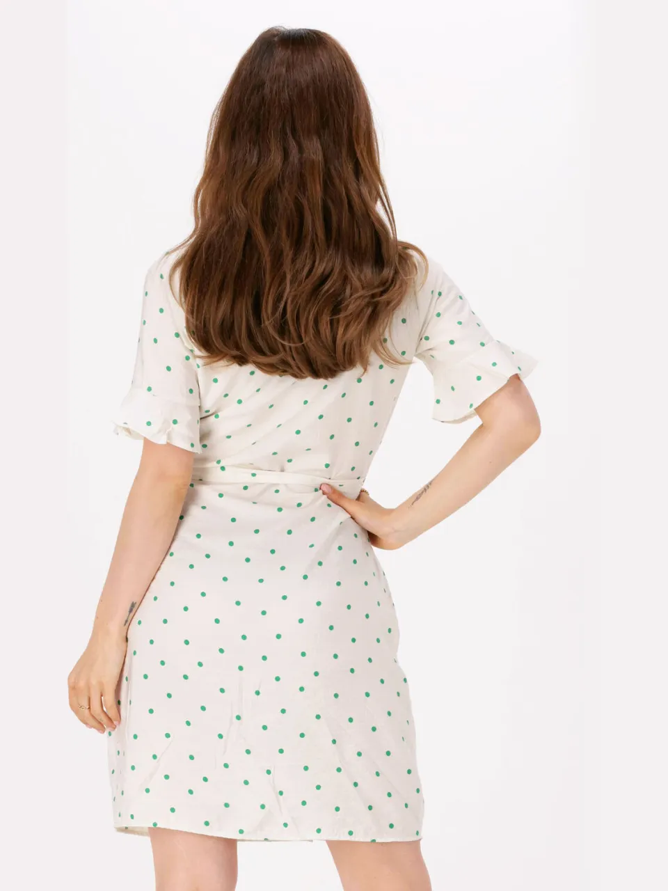 ENVII Dames Jurken Enivory Ss Short Dress 6891 - Gebroken Wit, foto 3